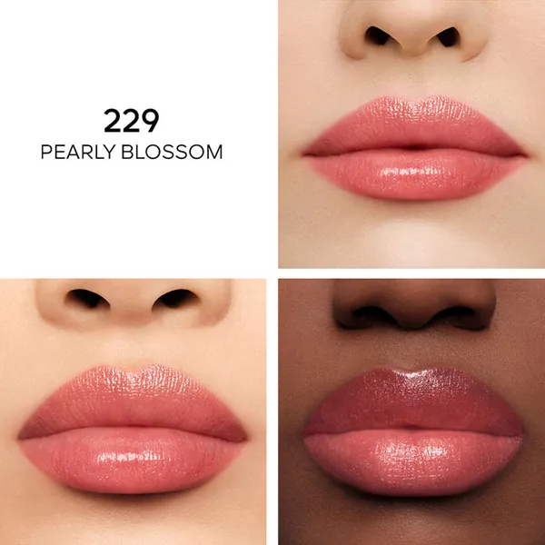 Son Dưỡng Guerlain Kisskiss Bee Glow Colour Reviving Lip Balm 229 Pearly Blossom Màu Hồng Cam Đào - Son Môi - Vua Hàng Hiệu