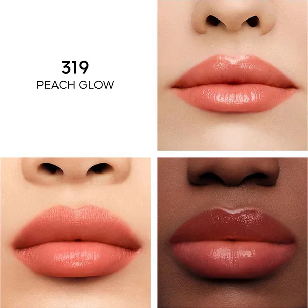 Son Dưỡng Guerlain KissKiss Bee Glow Lip Balm 319 Peche Glow Màu Cam San Hô - Son Môi - Vua Hàng Hiệu