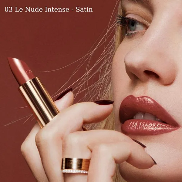 Son Guerlain Rouge G Satin 03 Le Nude Intense Màu Hồng Nâu (Kèm Case)