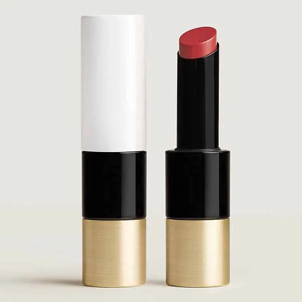 Son Hermès Rouge Hermès Silky Lipstick Shine 21 Rose Épicé Màu Hoa Hồng Khô