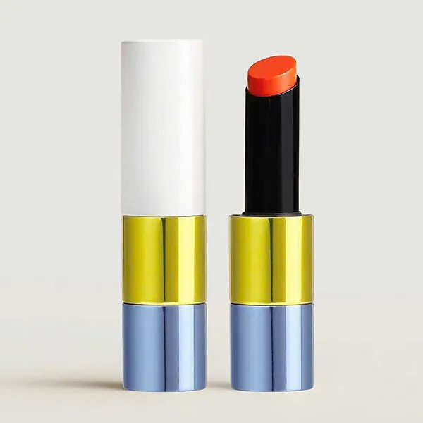Son Hermès Silky Lipstick Shine Limited Edition 28 Orange Flash Màu Cam Tươi