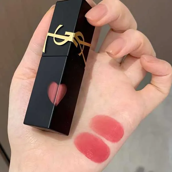 Son Kem YSL The Inks Vinyl Blur 216 Pink Domination Màu Hồng Đất - Son Môi - Vua Hàng Hiệu
