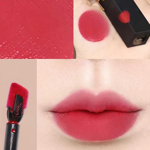 Son Kem YSL The Inks Vinyl Blur 236 Ruby Attraction Màu Đỏ Thuần