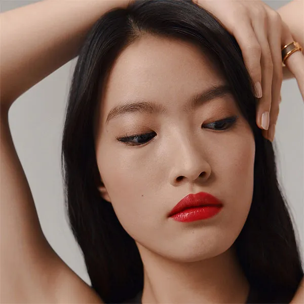 Son Lì Hermès Rouge Hermès Silky Lipstick Shine 64 Rouge Casaque Màu Đỏ Tươi