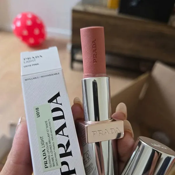 Son Prada Monochrome Soft Matte lipstick Light U018 Pink Màu Hồng Nhạt - Son Môi - Vua Hàng Hiệu