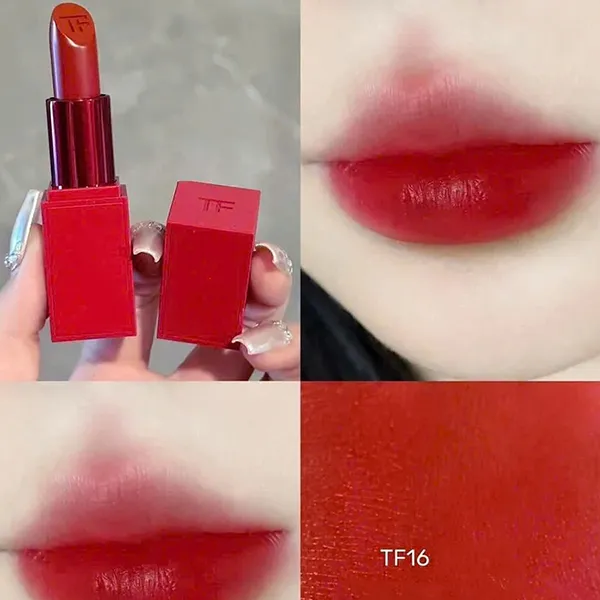 Son Tom Ford Love Lip Color Matte Limited Edition TF 16 Scarlet Rouge Màu Đỏ Thuần