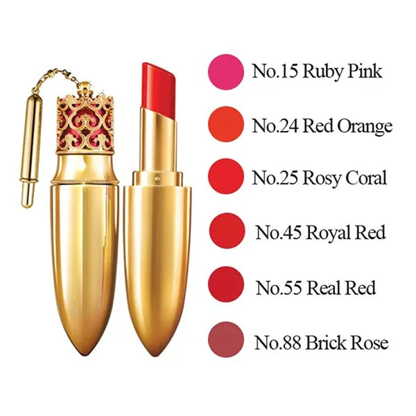 Son Whoo Mi Luxury Lip Rouge 25 Rosy Coral Màu Hồng San Hô