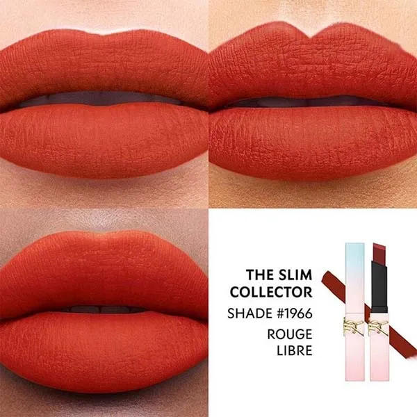 Son Yves Saint Laurent YSL The Slim Valentine's Day Shade 1966 Màu Đỏ Đất - Son Môi - Vua Hàng Hiệu