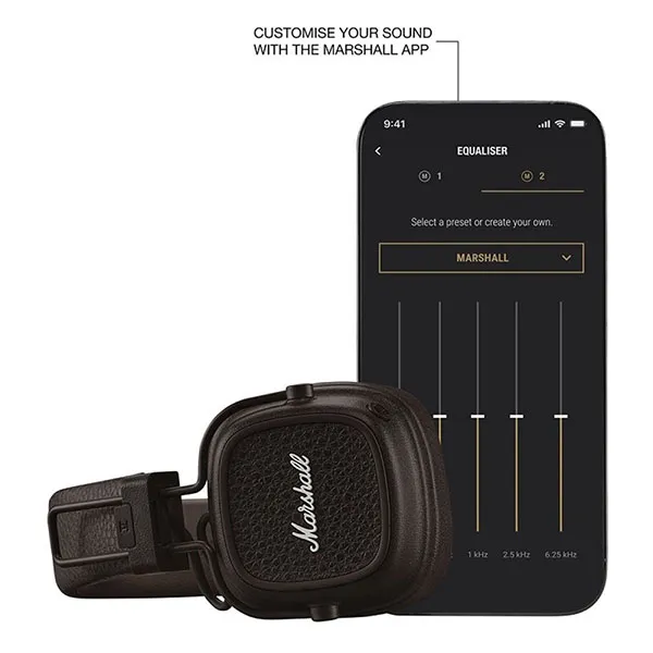 Tai nghe Marshall Major V (5) Màu Nâu [Chính Hãng Marshall - Bảo Hành 1 Năm]