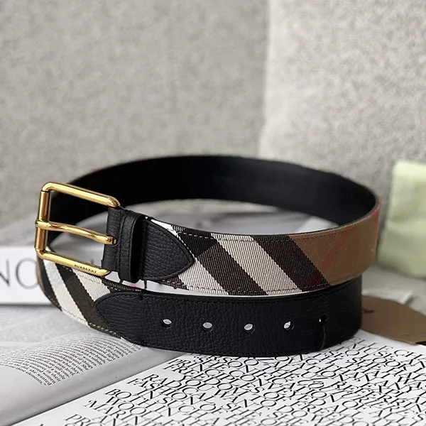 Thắt Lưng Nam Burberry Vingtage 80529031009 Belt Màu Nâu Kẻ Size 80