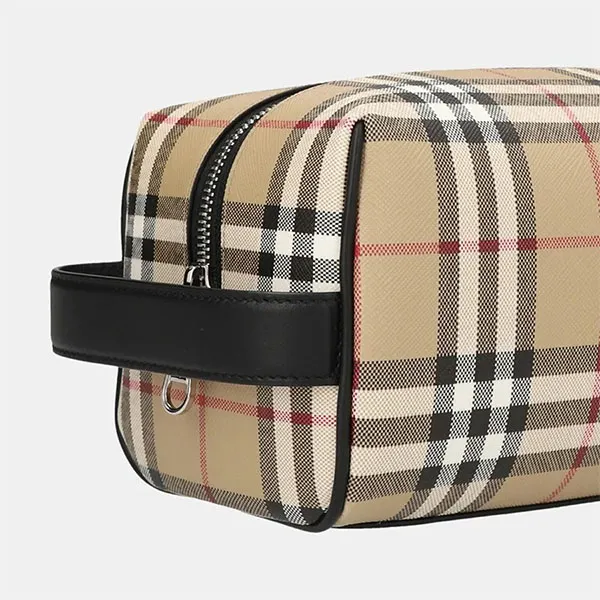 Túi Cầm Tay Nam Burberry Clutch BBR Vintage Check 8065628 Màu Be - Túi xách - Vua Hàng Hiệu
