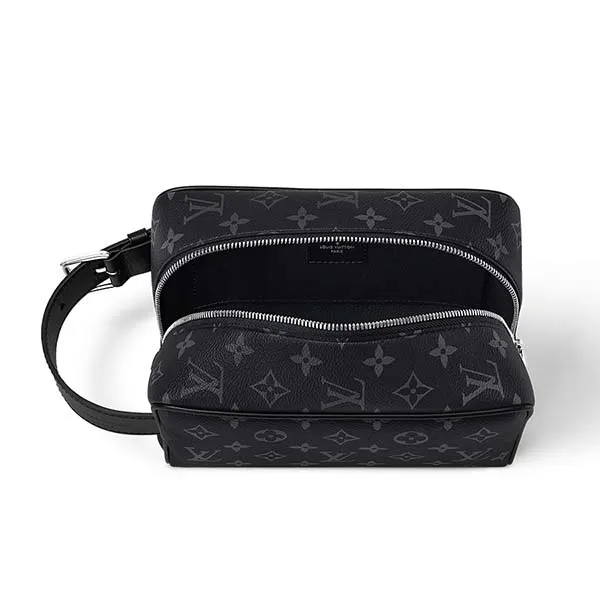 Túi Cầm Tay Nam Louis Vuitton LV Locker Dopp Kit M83113 Màu Đen - Túi xách - Vua Hàng Hiệu