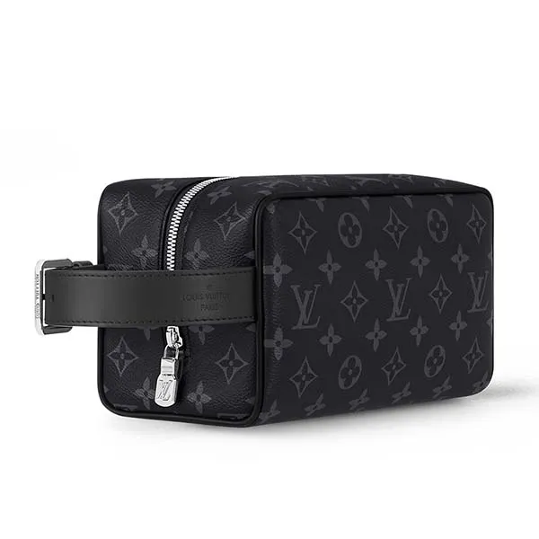 Túi Cầm Tay Nam Louis Vuitton LV Locker Dopp Kit M83113 Màu Đen - Túi xách - Vua Hàng Hiệu