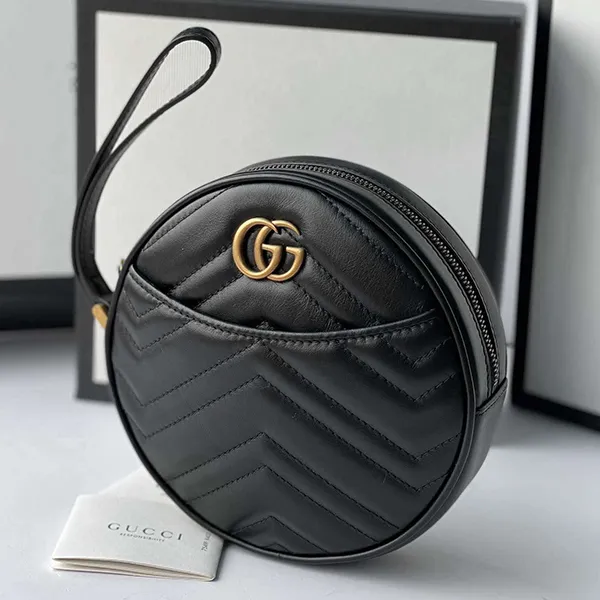 Túi Cầm Tay Nữ Gucci Black GG Marmont 2.0 Clutch Màu Đen - Túi xách - Vua Hàng Hiệu