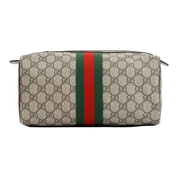 Túi Cầm Tay Nữ Gucci Canvas GG Supreme Beige Toiletry Bag 759689FACIP8747 Màu Be