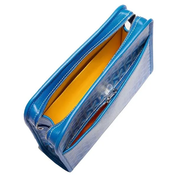 Túi Cầm Tay Unisex Goyard Jouvence MM Toiletry Bag Sky Blue Màu Xanh Dương N-QL - Túi xách - Vua Hàng Hiệu