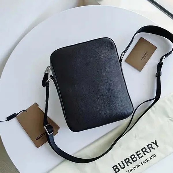 Túi Đeo Chéo Nam Burberry 80223181 Black Màu Đen Họa Tiết - Túi xách - Vua Hàng Hiệu