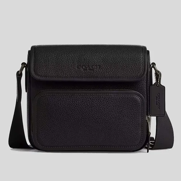 Túi Đeo Chéo Nam Coach Sullivan Flap Crossbody CN729 Màu Đen - Túi xách - Vua Hàng Hiệu