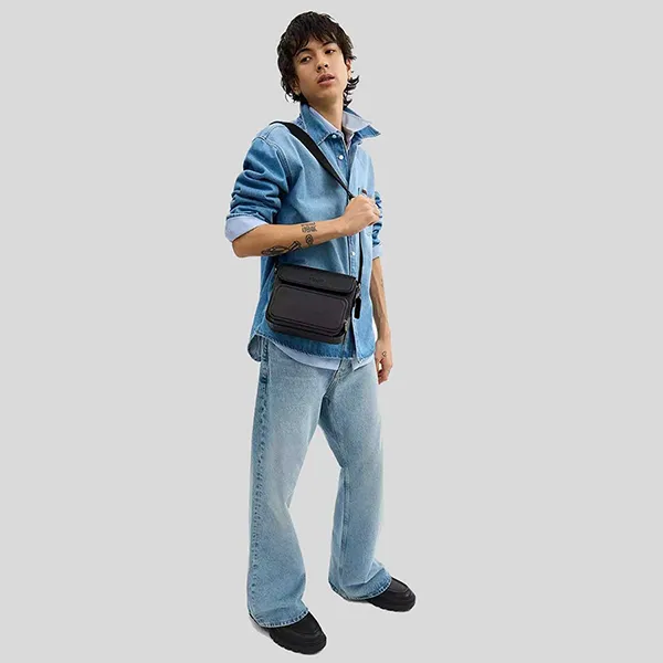 Túi Đeo Chéo Nam Coach Sullivan Flap Crossbody CN729 Màu Đen - Túi xách - Vua Hàng Hiệu