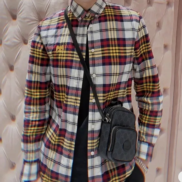 Túi Đeo Chéo Nam Gucci Interlocking G Mini Shoulder Bag Màu Đen