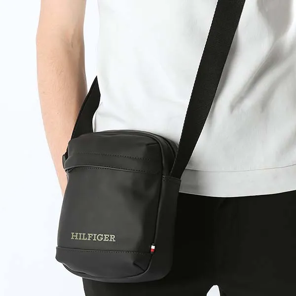 Túi Đeo Chéo Nam Tommy Hilfiger Crossbody Bag AM0AM12604_NEBDS Màu Đen - Túi xách - Vua Hàng Hiệu