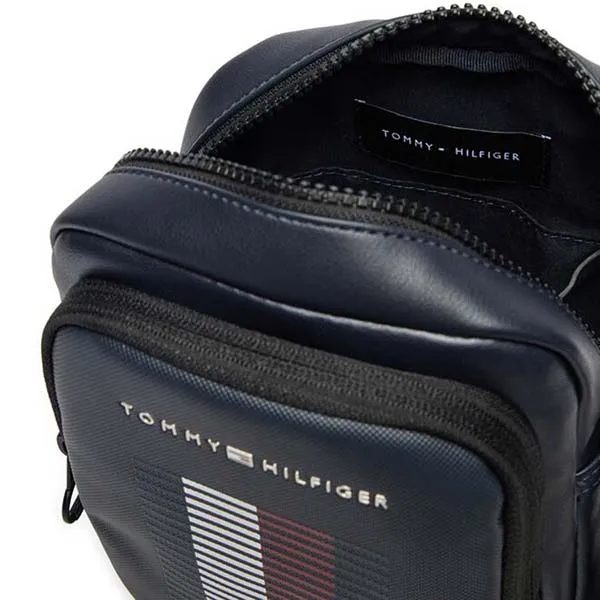 Túi Đeo Chéo Nam Tommy Hilfiger Crossbody Bag AM0AM12977_BLDW6 Màu Xanh Than - Túi xách - Vua Hàng Hiệu