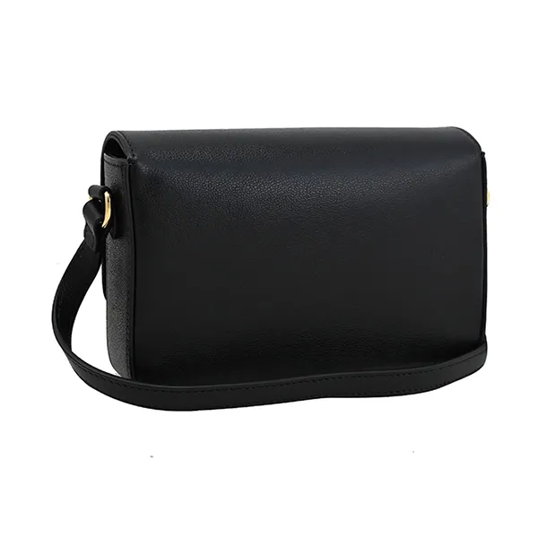 Túi Đeo Chéo Nữ Burberry Hampshire Check Print Canvas Splicing Crossbody Bag Black Màu Đen Kẻ