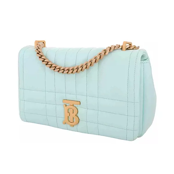 Túi Đeo Chéo Nữ Burberry Lola Bag In Quilted Nappa 8070495 Màu Xanh Mint
