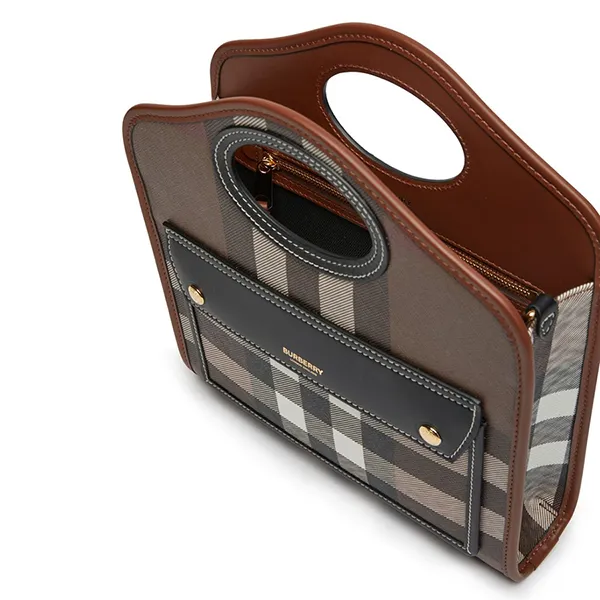 Túi Đeo Chéo Nữ Burberry Mini Pocket Bag Màu Nâu