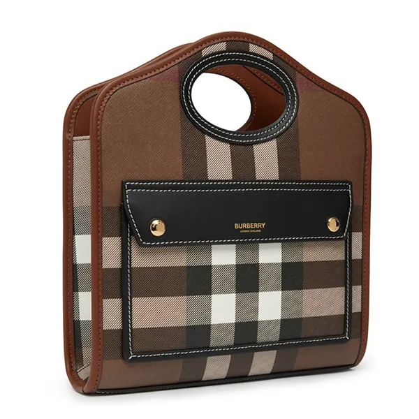 Túi Đeo Chéo Nữ Burberry Mini Pocket Bag Màu Nâu