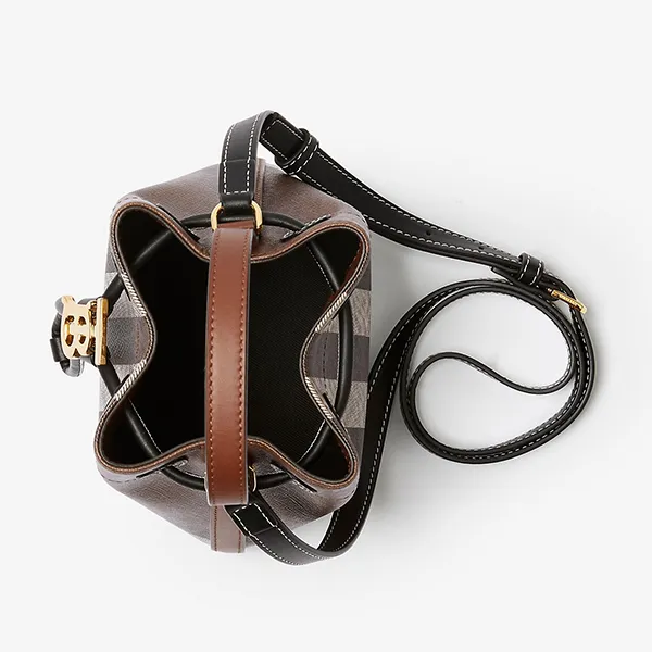 Túi Đeo Chéo Nữ Burberry Mini TB Bucket Bag Màu Nâu Đen - Túi xách - Vua Hàng Hiệu