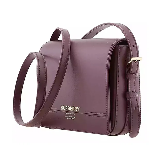 Túi Đeo Chéo Nữ Burberry Oxblood Leather Small Grace Crossbody Bag 8067036 Màu Đỏ Đô