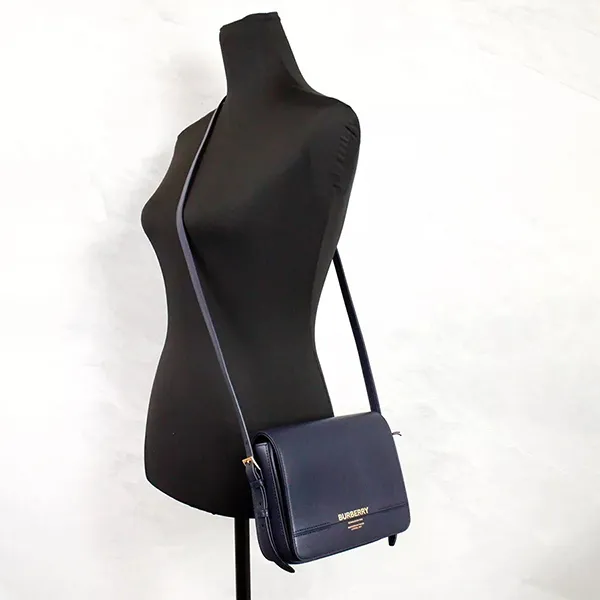Túi Đeo Chéo Nữ Burberry Oxblood Leather Small Grace Crossbody Bag 8067039 Màu Xanh Navy