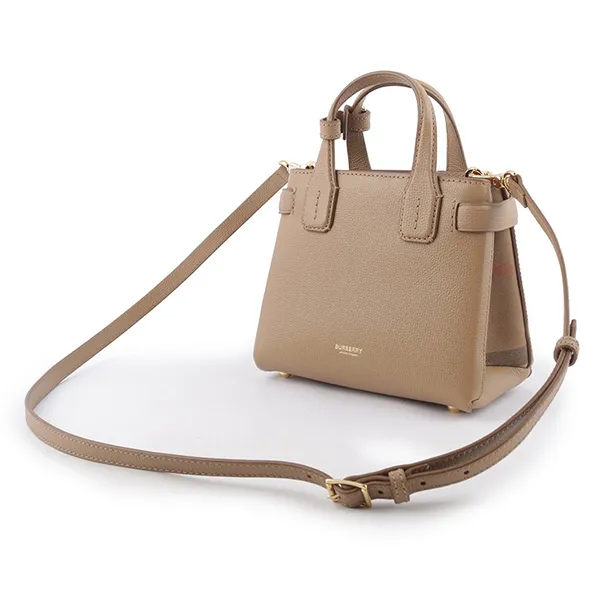 Túi Đeo Chéo Nữ Burberry The Baby Banner House Màu Nâu Sữa - Túi xách - Vua Hàng Hiệu