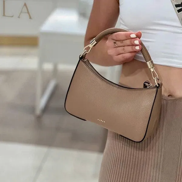 Túi Xách Tay Nữ Furla Emera Mini Handbag In Brown Màu Nâu