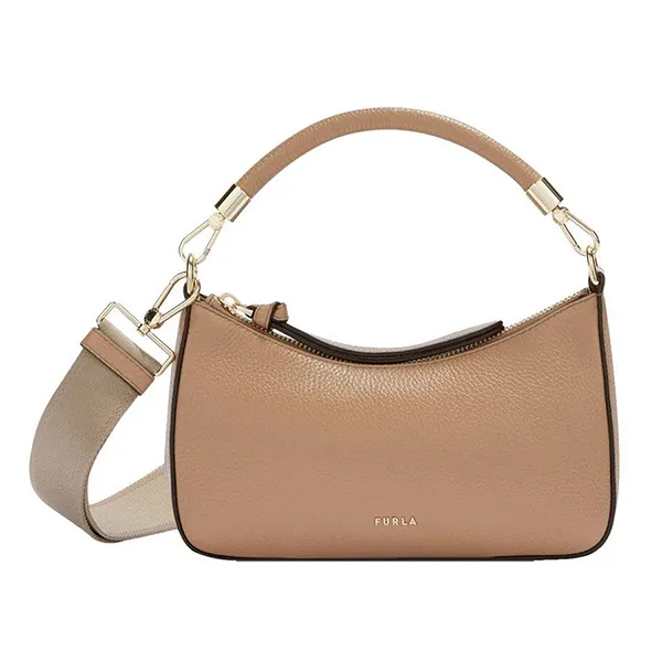 Túi Xách Tay Nữ Furla Emera Mini Handbag In Brown Màu Nâu