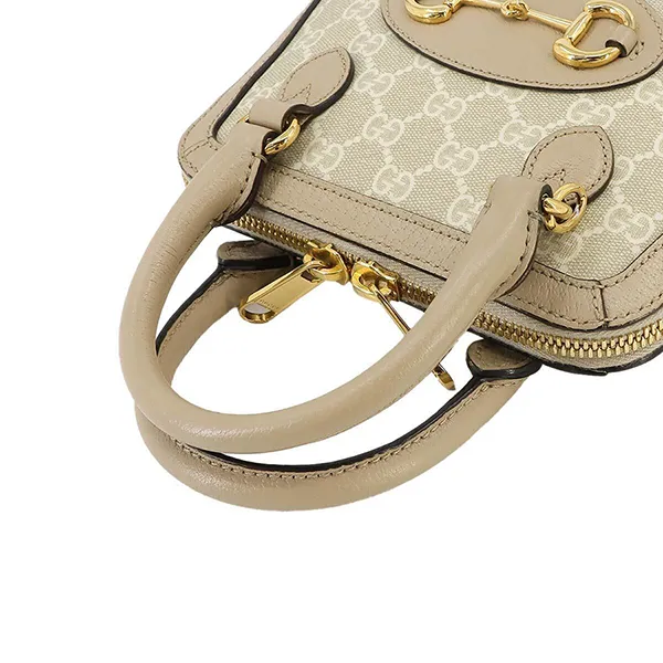 Túi Đeo Chéo Nữ Gucci Horsebit 1955 GG Supreme Hand Bag Leather Màu Beige - Túi xách - Vua Hàng Hiệu