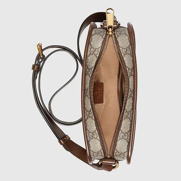 Túi Đeo Chéo Nữ Gucci Mini Bag With Interlocking G Beige 658572 92TCG 8563 Màu Be - Túi xách - Vua Hàng Hiệu