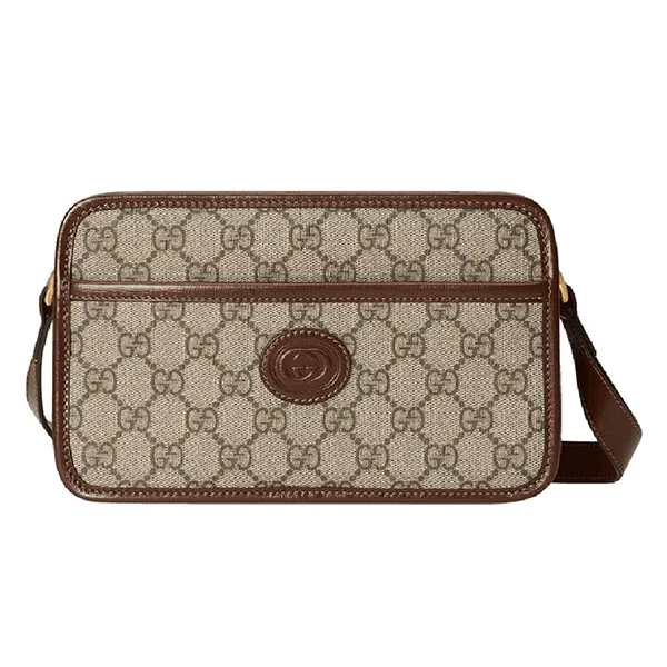 Túi Đeo Chéo Nữ Gucci Mini Bag With Interlocking G Beige 658572 92TCG 8563 Màu Be - Túi xách - Vua Hàng Hiệu