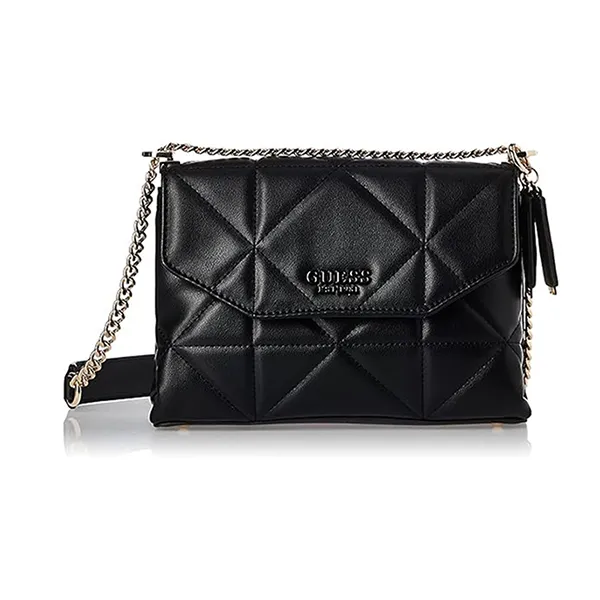 Túi Đeo Chéo Nữ Guess Bolsa Ellery Convertible Xbody Flap Màu Đen