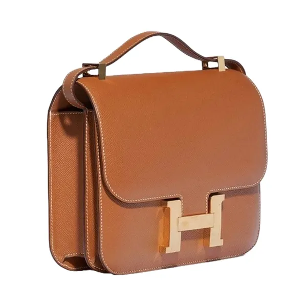 Túi Đeo Chéo Nữ Hermès Constance C18 Gold Crossbody Bag Màu Nâu - Túi xách - Vua Hàng Hiệu