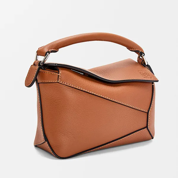 Túi Đeo Chéo Nữ Loewe Mini Puzzle Bag In Classic Calfskin Tan Màu Nâu - Túi xách - Vua Hàng Hiệu