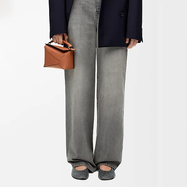 Túi Đeo Chéo Nữ Loewe Mini Puzzle Bag In Classic Calfskin Tan Màu Nâu - Túi xách - Vua Hàng Hiệu
