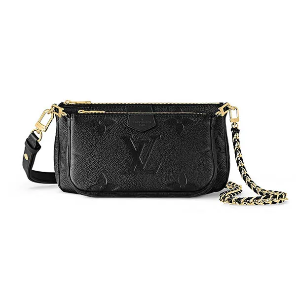 Túi Đeo Chéo Nữ Louis Vuitton LV Multi Pochette Accessoires M80399 Màu Đen