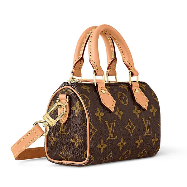 Túi Đeo Chéo Nữ Louis Vuitton LV Nano Speedy M81085 Màu Nâu