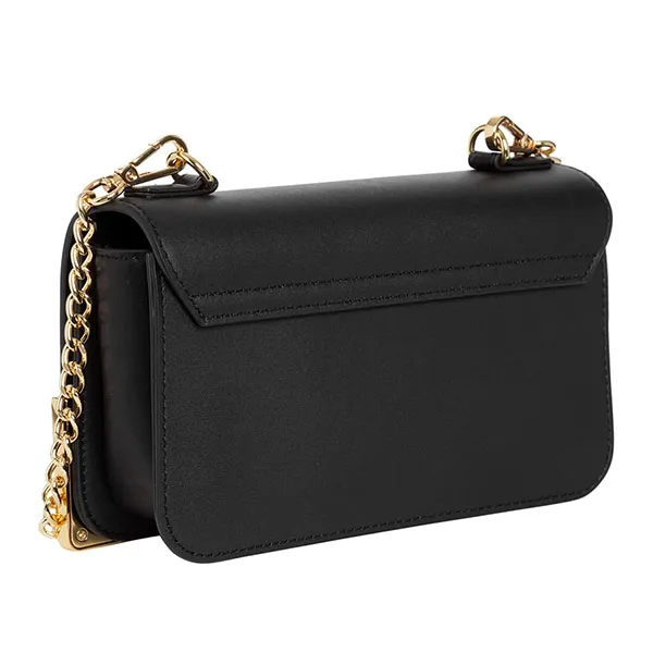Túi Đeo Chéo Nữ Love Moschino Logo Lettering Chain Link Shoulder Bag Màu Đen - Túi xách - Vua Hàng Hiệu