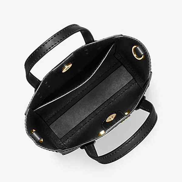 Túi Đeo Chéo Nữ Michael Kors MK Vincent Extra-Small Saffiano Leather With Logo And Card Case 35F4G2VC0T Màu Đen