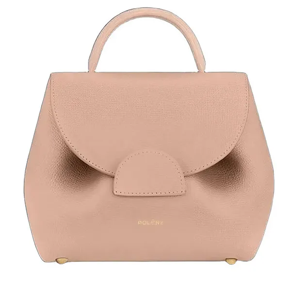 Túi Đeo Chéo Nữ Polène Numéro Un Nano Edition Textured Nude Crossbody Bag Màu Hồng - Túi xách - Vua Hàng Hiệu