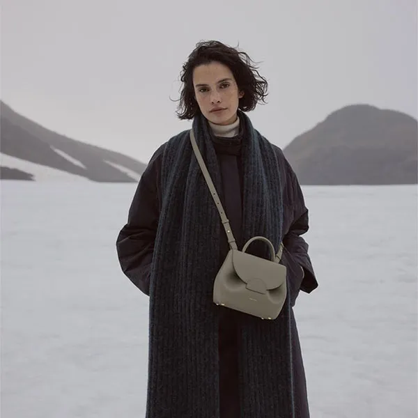 Túi Đeo Chéo Nữ Polène Numéro Un Nano Edition Textured Olive Crossbody Bag Màu Xanh Olive - Túi xách - Vua Hàng Hiệu