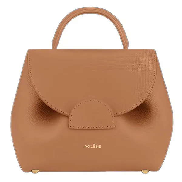 Túi Đeo Chéo Nữ Polène Numéro Un Nano Edition Textured Tan Crossbody Bag Màu Nâu - Túi xách - Vua Hàng Hiệu